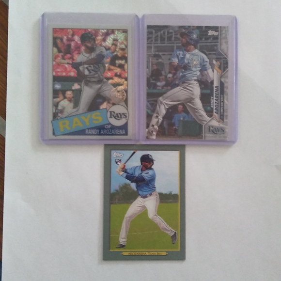 Tampa Bay Devil Rays Randy Arozarena 3 card RC Rookie LOT